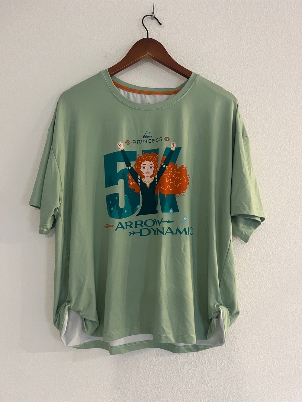 Run Disney Princess Marathon 5K Green Merida Brave T-Shirt
